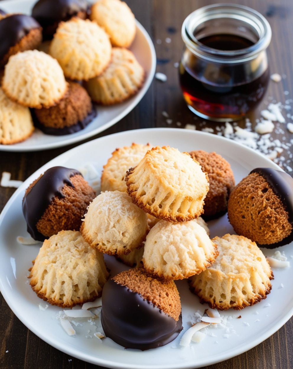 gluten free coconut macaroon platter