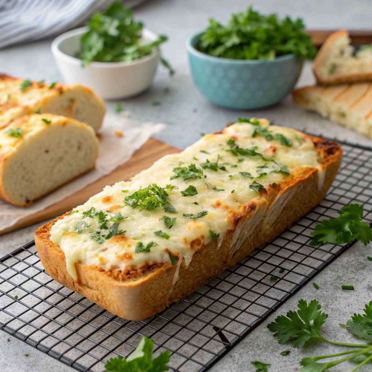 Cheesy Gluten Free Garlic Bread