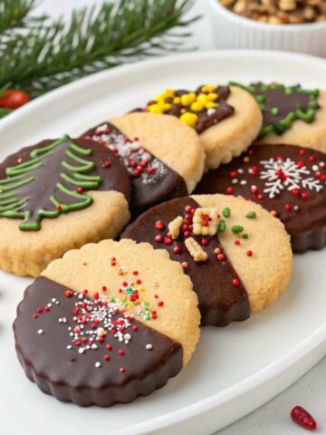 Decorated gluten free shortbread cookies