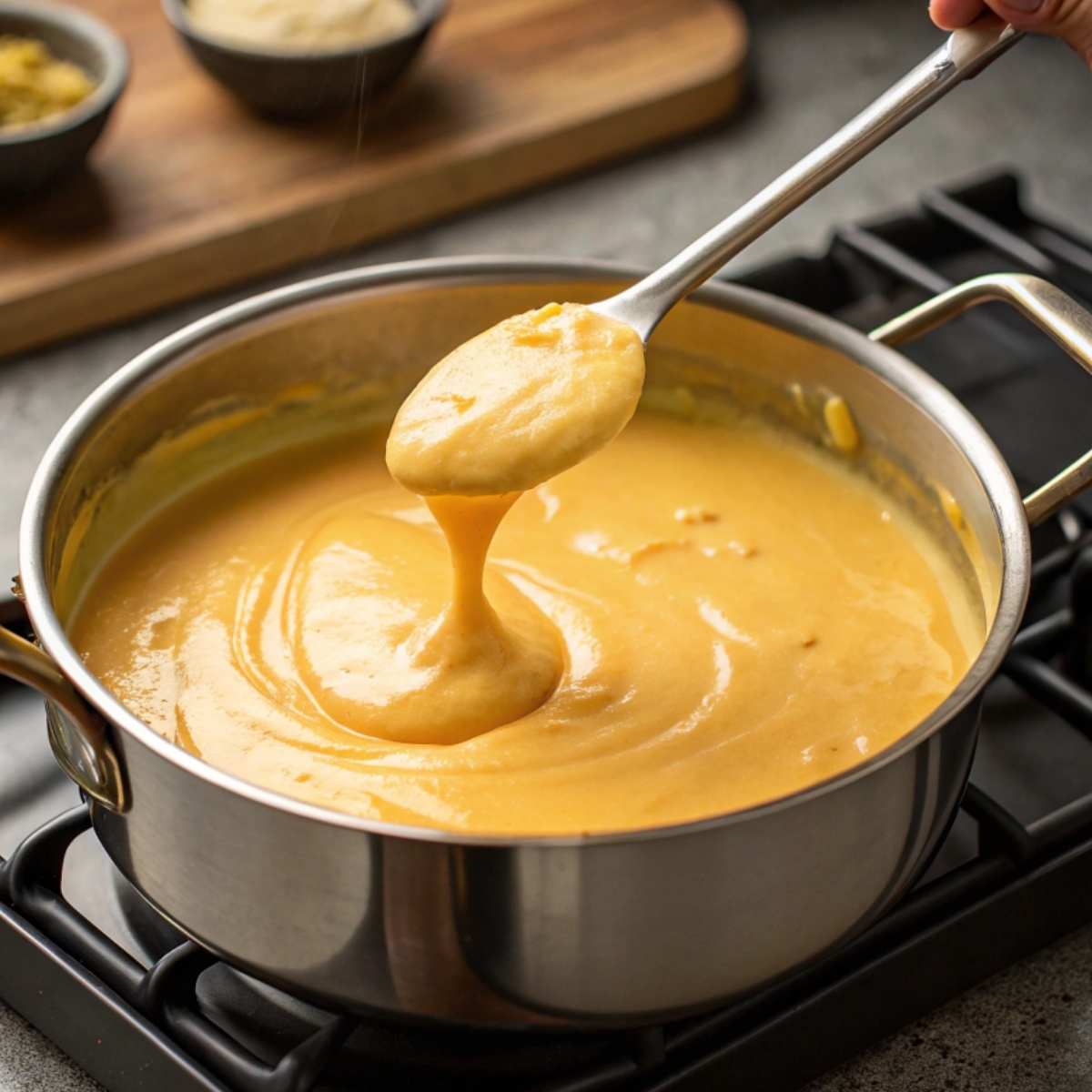 A creamy cheese sauce