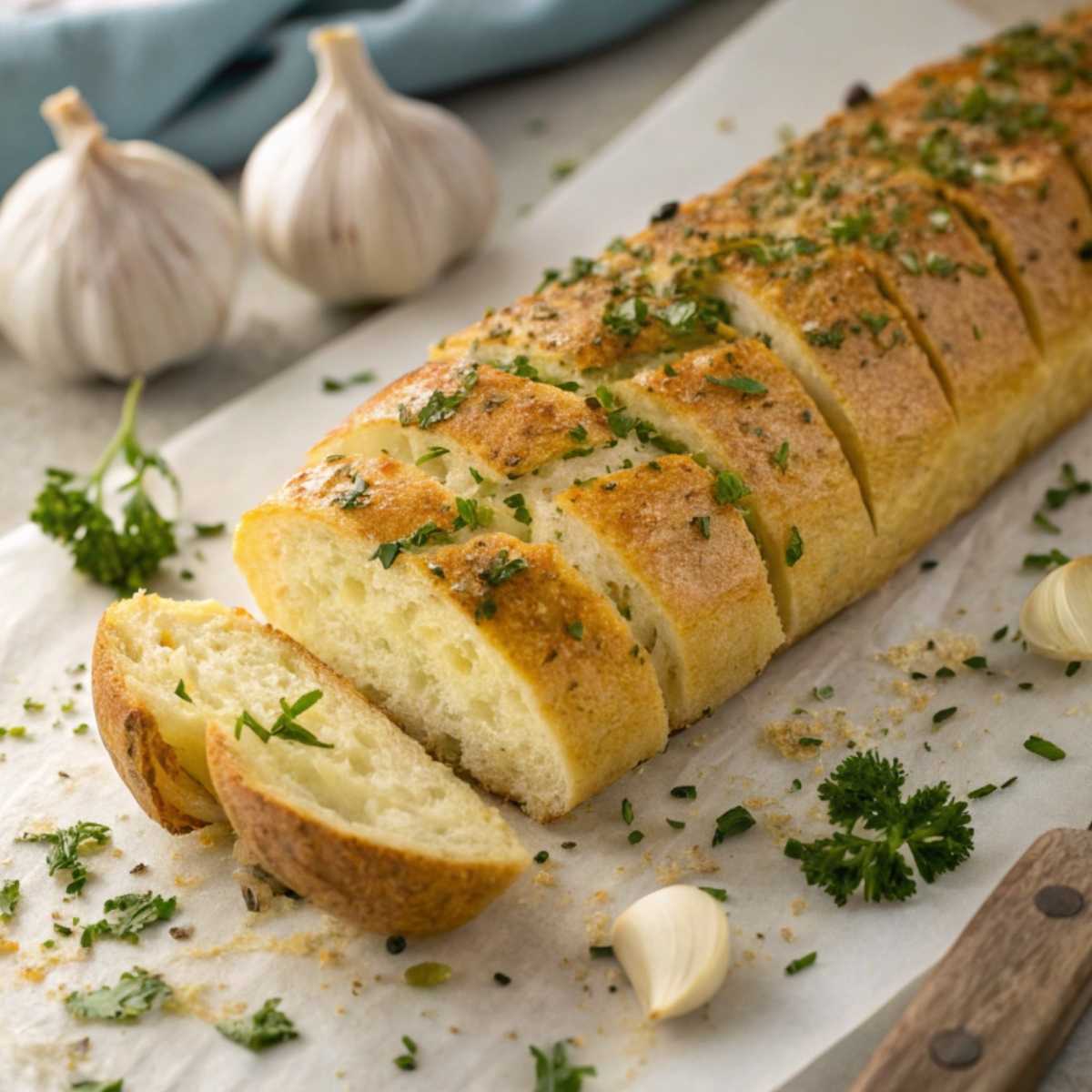 Cheesy Gluten Free Garlic Bread