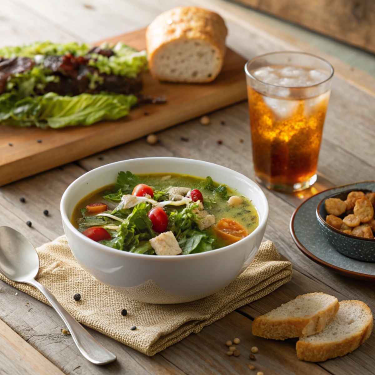 Gluten free soup and salad from Panera Bread