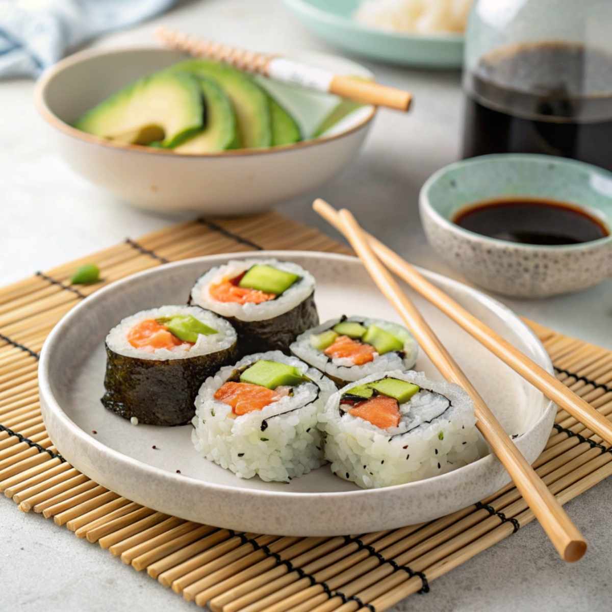 A comparison of gluten free and non-gluten free sushi ingredients