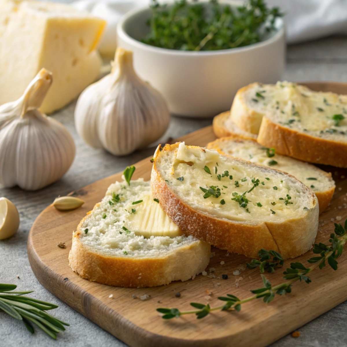 Making Gluten Free Garlic Bread