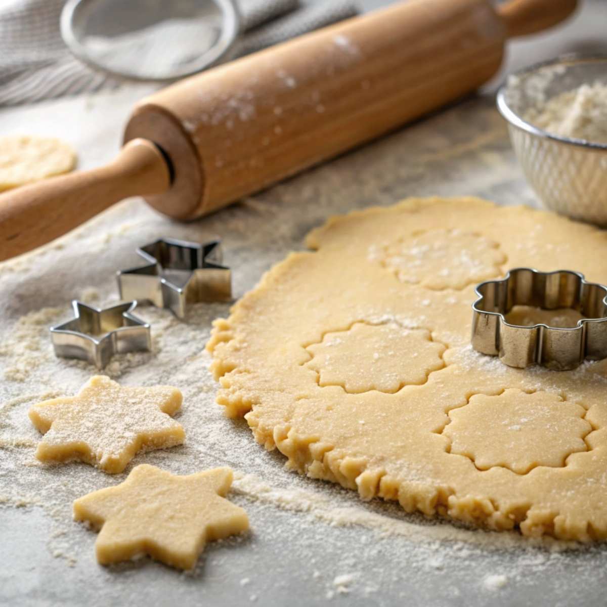 Decorated gluten free shortbread cookies