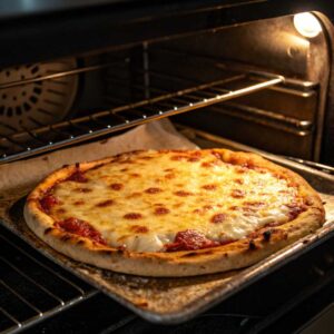 baked-pizza-dough in four