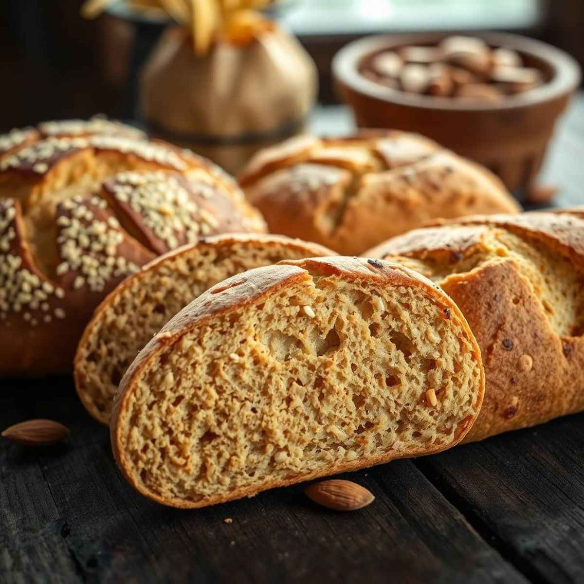 various types of gluten-free bread